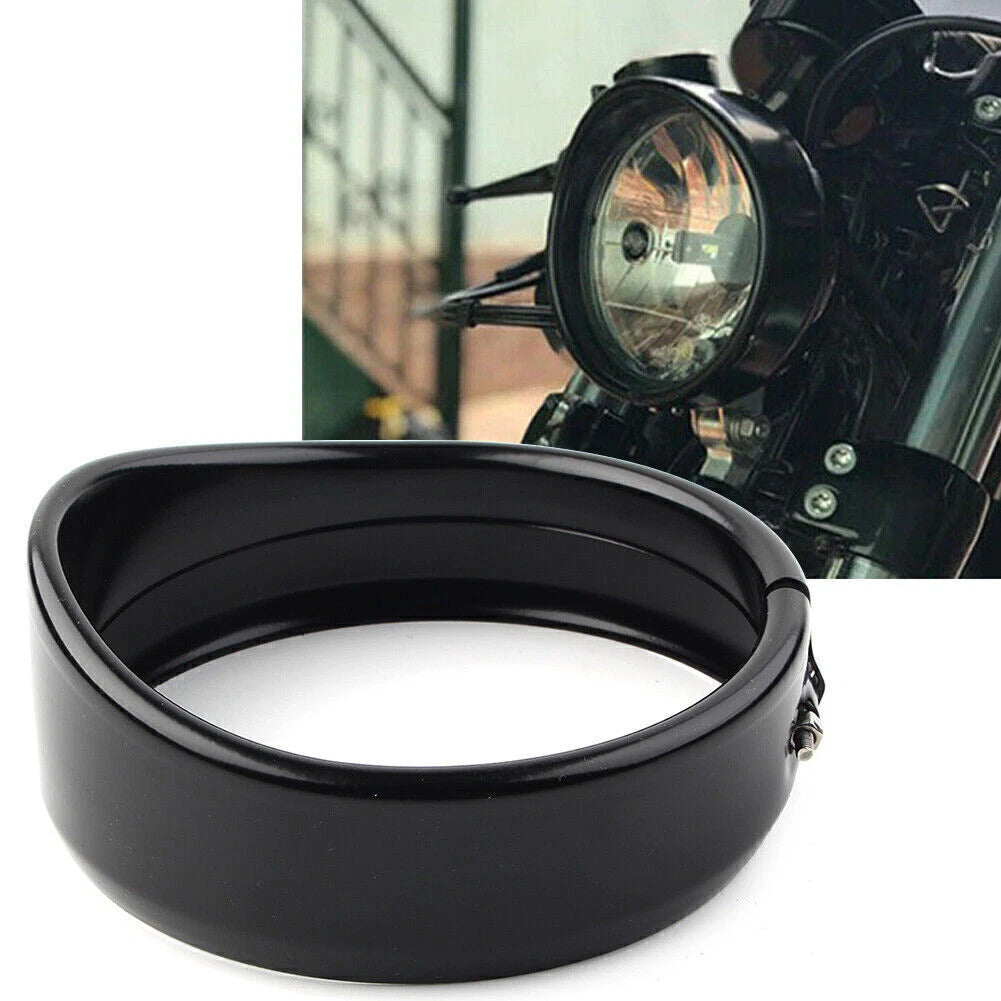 5.75" Headlight Trim Ring Visor for Harley Dyna Street Bob FXDB (1994–2020)