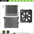 A/C Cooling Fan & Radiator & Condenser Kit for Jeep Wrangler (2007–2011)