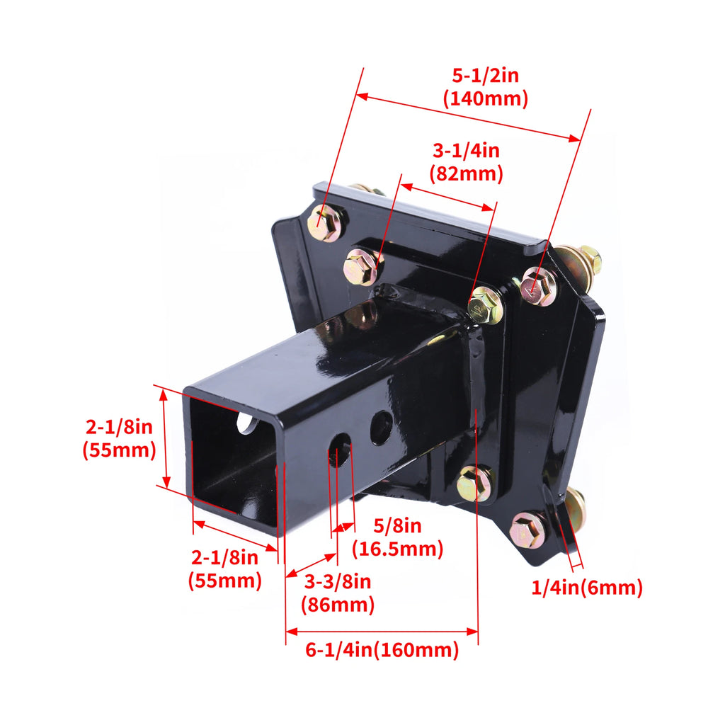 2" Trailer Receiver Hitch for Polaris RZR XP / XP 4 1000 (2014–2022)