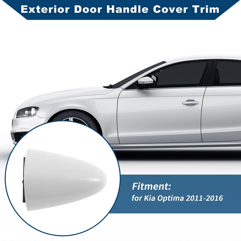 Exterior Door Handle Cover Trim for Kia Optima (2011–2016) White ABS