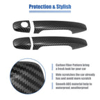 8 Pcs Carbon Fiber Door Handle Cover Trim w/ Key Hole for Subaru WRX STi (2015–2021)