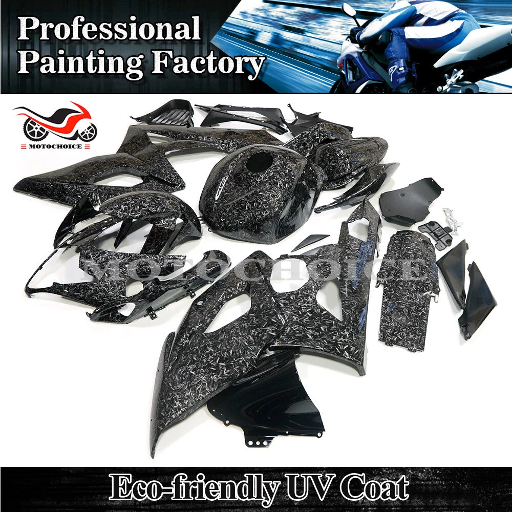 Forged Carbon Fiber Fairing Kit + Tank Cover for Suzuki GSXR1000 (2005–2006)