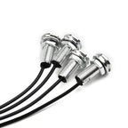 4 x IP68 Blue LED Boat Light Silver Waterproof Underwater for Cars Trucks Boats
