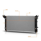 Aluminum Radiator DPI-13398 for Silverado/Sierra 1500 5.3L/6.2L (2014–2016)