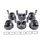 Set of 6 Pistons & Rings for BMW E46 E39 E60 E61 Z4 (1998-2006)