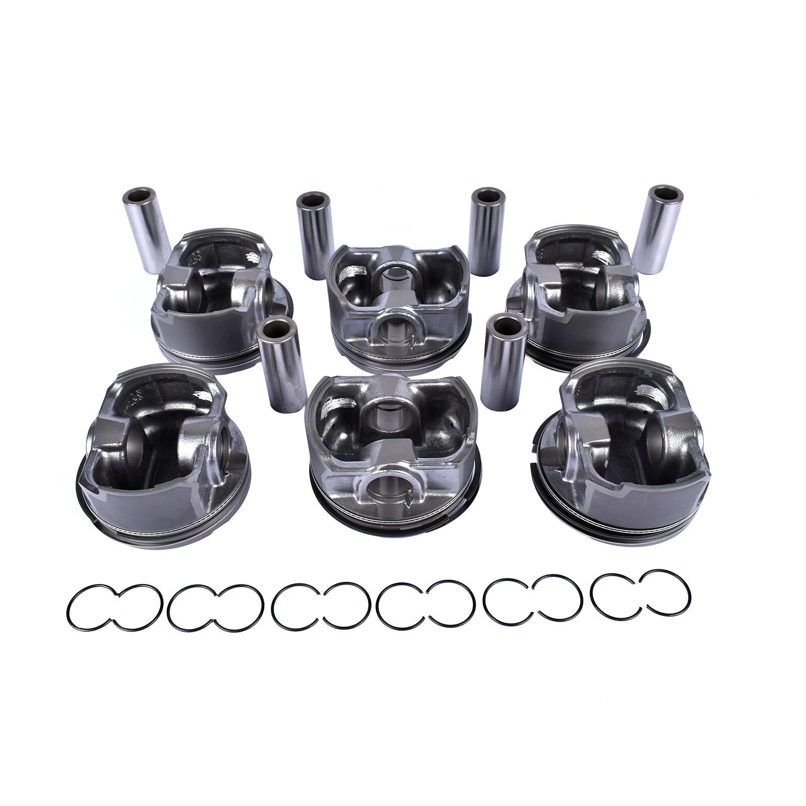 Set of 6 Pistons & Rings for BMW E46 E39 E60 E61 Z4 (1998-2006)