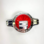 Chrome Red Medallion Concho Backrest Emblem for Harley Davidson (61400327)