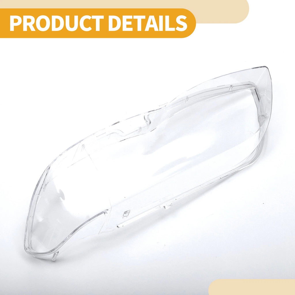 1 Pc Headlight Lens Cover for BMW X5 (2004–2006) No. 63117166817 Clear