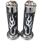 7/8" Gray Flame Hand Grips for Honda CB VTR Hornet