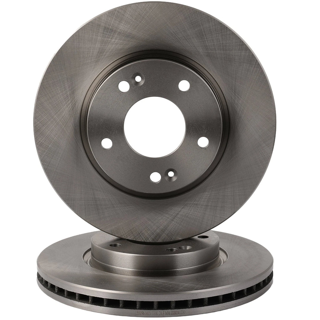 Front Brake Discs Rotors for Hyundai Sonata (2006–2010), Tiburon (2003–2008)