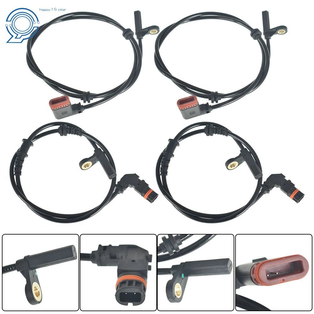 Set of 4 ABS Wheel Speed Sensors for Mercedes-Benz C250 C300 (2012–2015)
