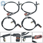 Set of 4 ABS Wheel Speed Sensors for Mercedes-Benz C250 C300 (2012–2015)