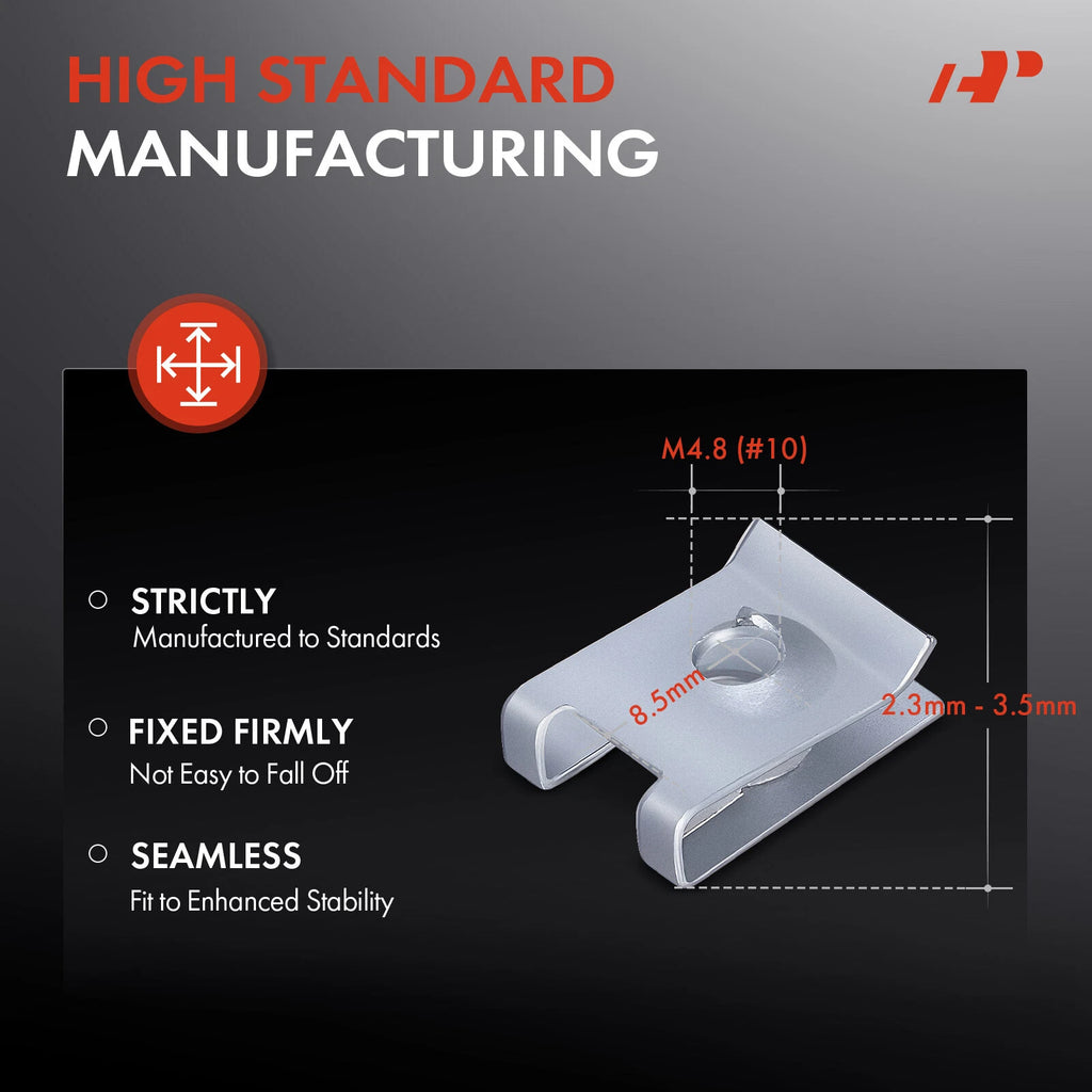 50x Bumper Cover U Type Nuts Clips for BMW 3 Series