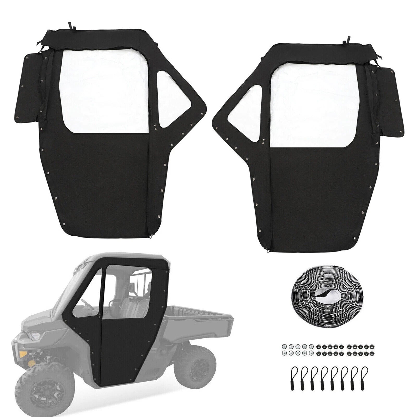 Soft Doors Kit for Can-Am Defender HD 5 7 8 9 10 (2016–Present)