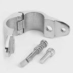 Bimini Top Clamp with Hinged Jaw for 22mm or 25mm Rod (Stainless Steel 316)