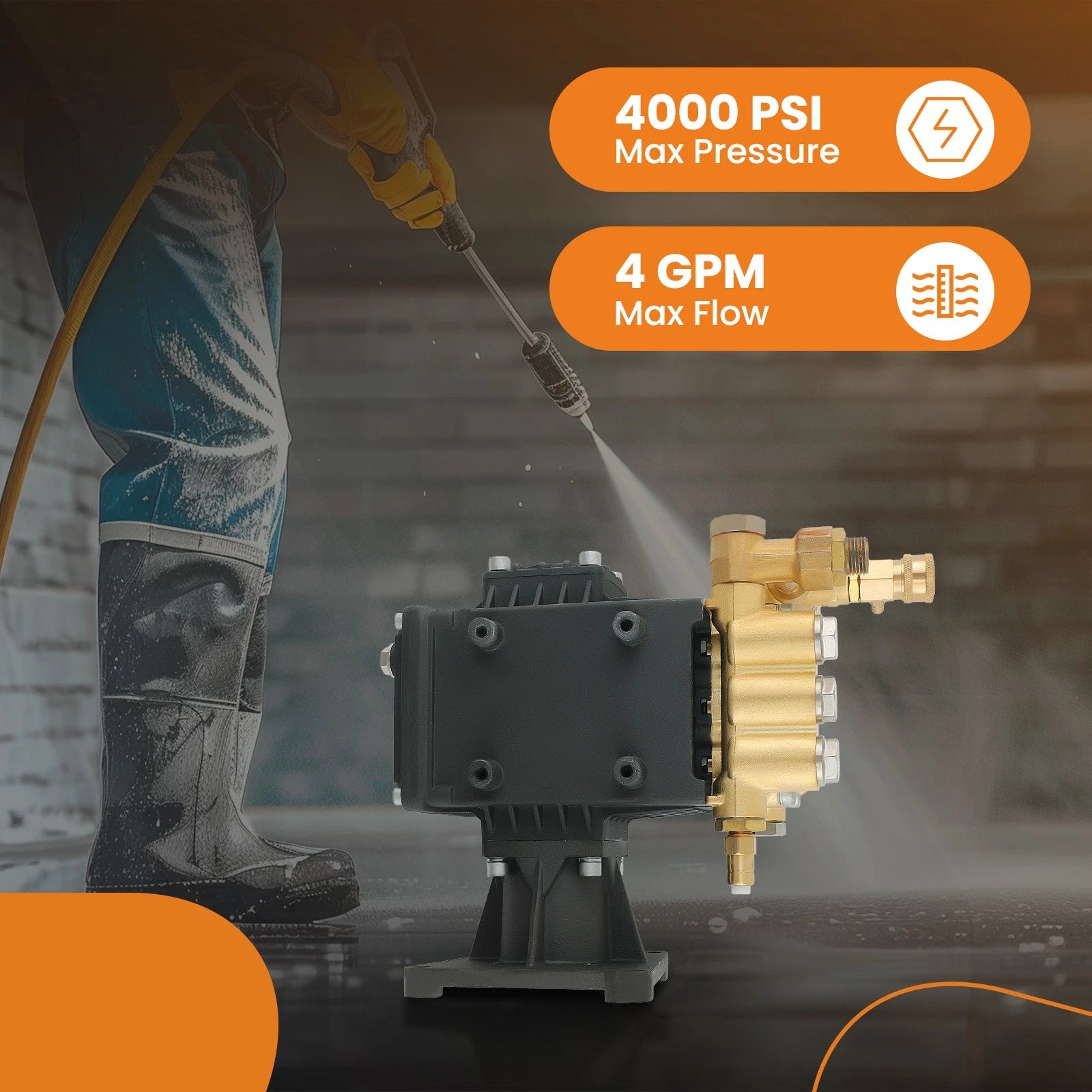 Pressure Washer Pump for AR RSV4G40 (4000 PSI, 4.0 GPM)