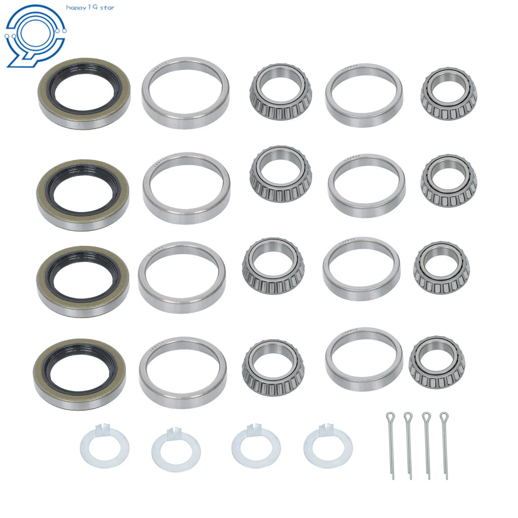 Set of 4 Trailer Bearing Kits for 3500 Lbs Axles (1-3/8" to 1-1/16")