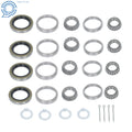 Set of 4 Trailer Bearing Kits for 3500 Lbs Axles (1-3/8" to 1-1/16")