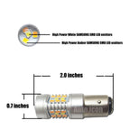2X White Amber Switchback LED Turn Signal Bulbs for Suzuki Hayabusa (2008–2020)