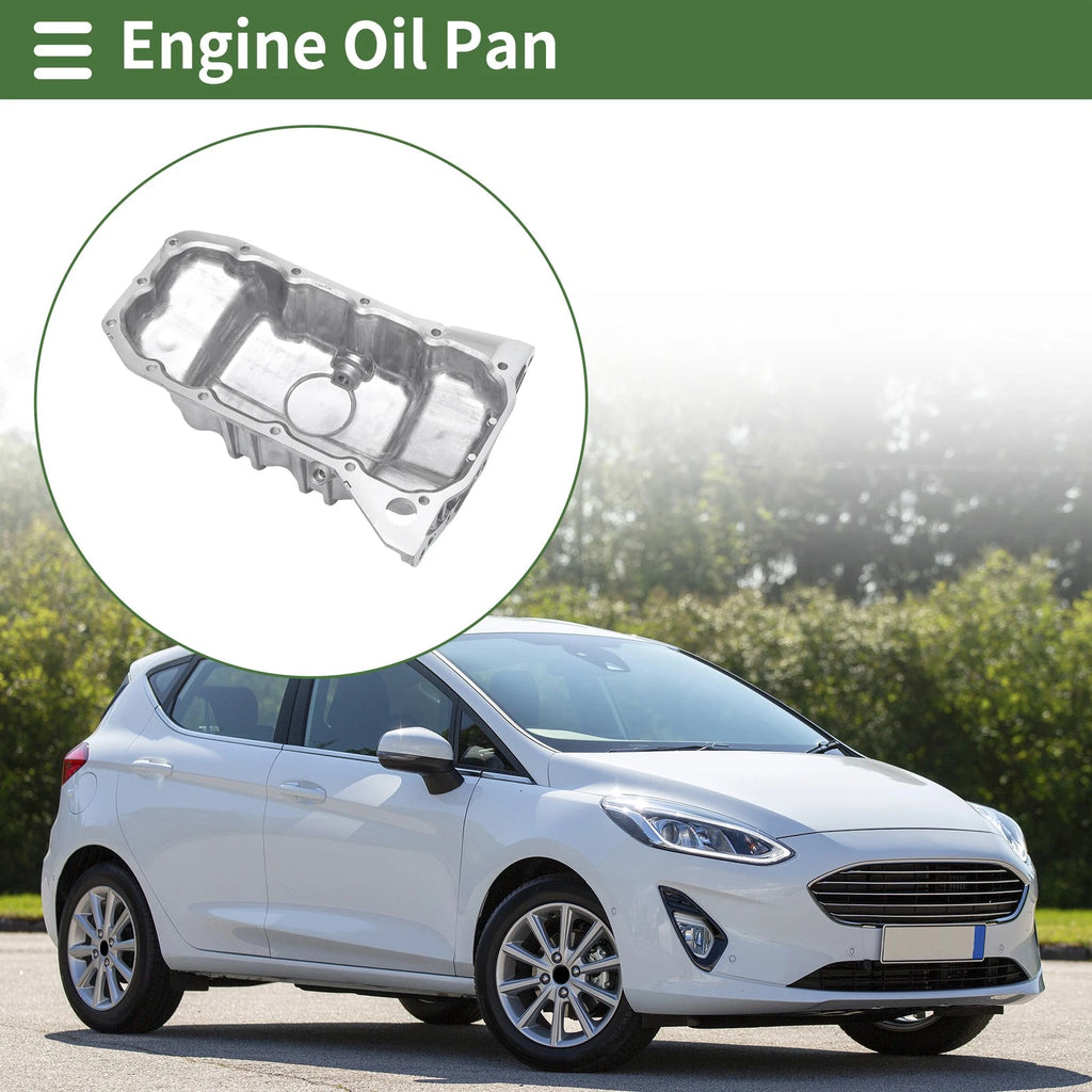 1 Pc Engine Oil Pan No.98MM6675AB for Ford Fiesta Ikon (2011–2015) Aluminum