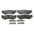 Set of 4 TRW Pro Metallic Brake Pads with Clips for Dodge Ram 1500 Van Durango (1994–2003)