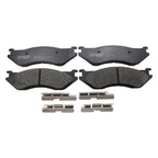 Set of 4 TRW Pro Metallic Brake Pads with Clips for Dodge Ram 1500 Van Durango (1994–2003)