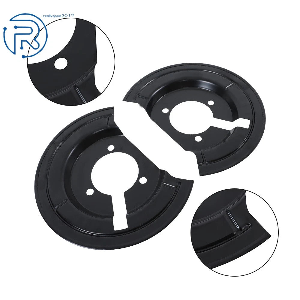 Pair Front Brake Dust Shields for Dodge Ram 1500 Classic (2002-2019)