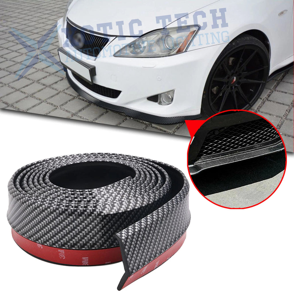 Carbon Fiber Rubber Front Spoiler for Lexus IS (2013–2018)