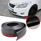 Carbon Fiber Rubber Front Spoiler for Lexus IS (2013–2018)