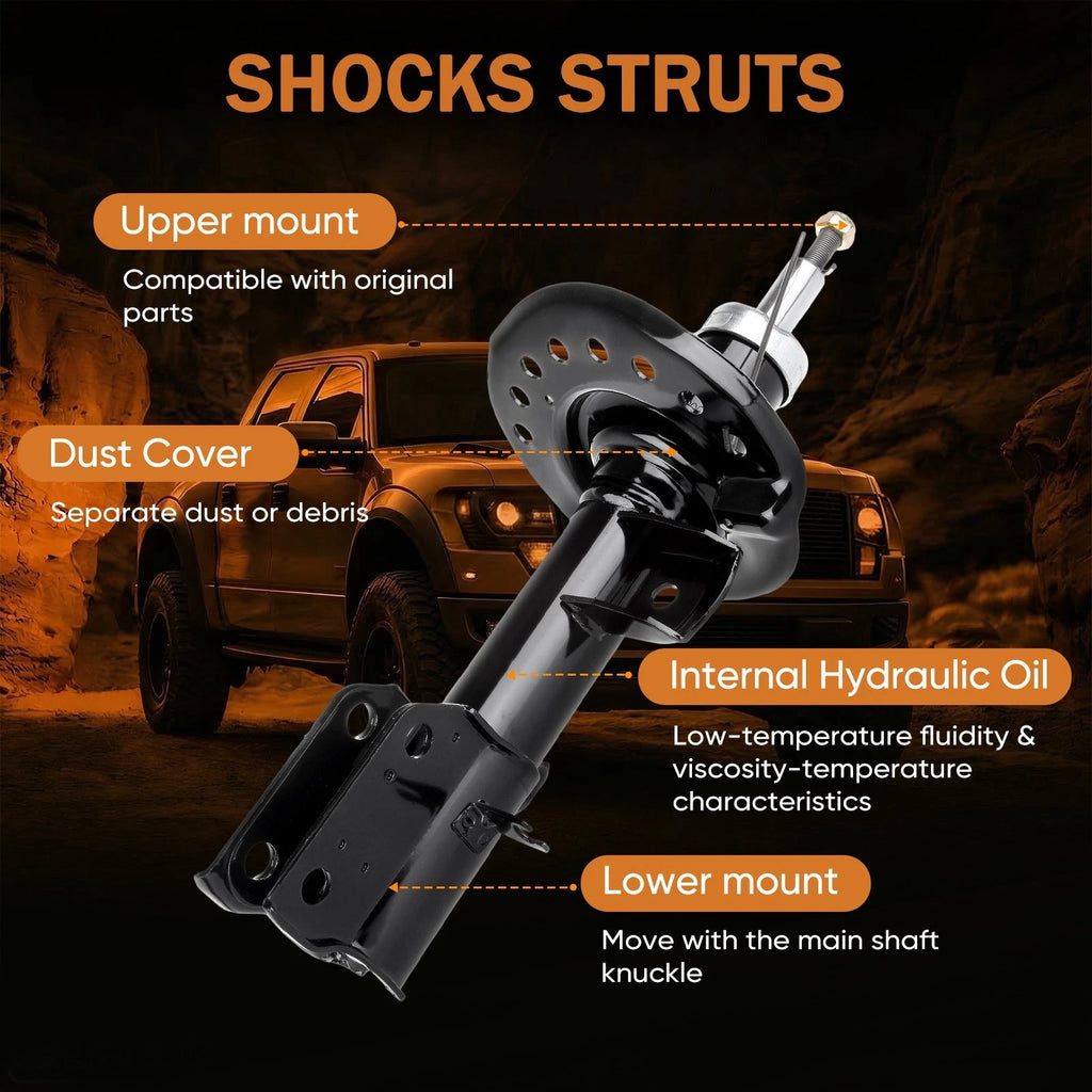 Set of 4 Shocks Struts for Nissan Sentra (2007-2011)