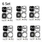 Set of 6 Carburetor Rebuild Kits for Zama RB-40, FS106, FS108, FS120, FS200, FS400, FS450