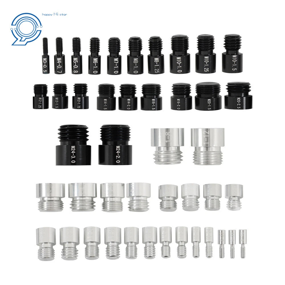 Set of 44 Thread Gauges for Inch & Metric Nut & Bolt Identification