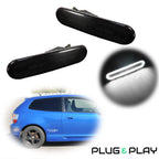 Smoked Lens White LED Side Marker Lights for Honda Civic Si (2002–2005)