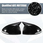 Pair Rearview Mirror Cover Overlay Gloss Black for Hyundai Sonata (2020–2023)
