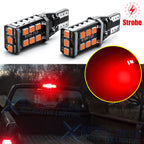 921 Red Strobe LED 3rd Brake Light Bulbs for Dodge Ram (2011–2020)