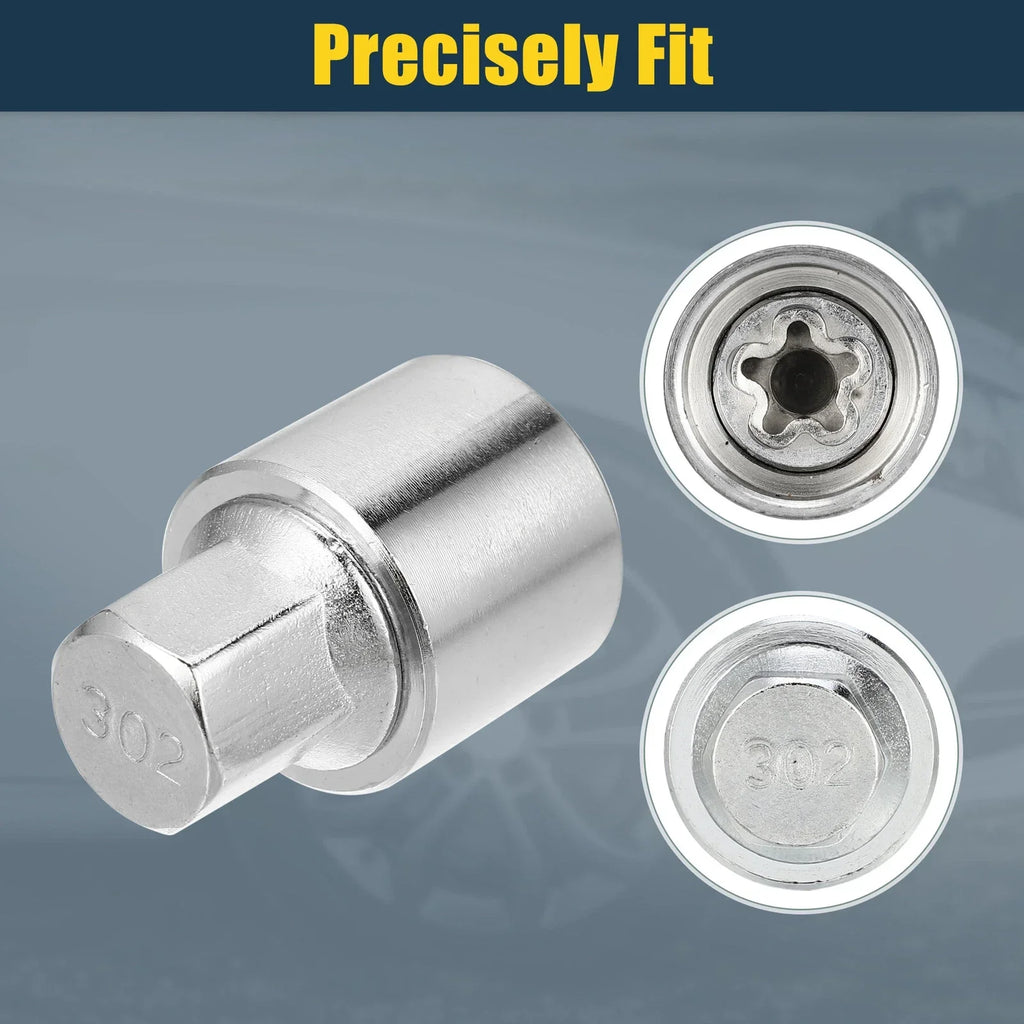 302 Wheel Lock Lug Nut Set with Protector Socket for Mercedes Benz