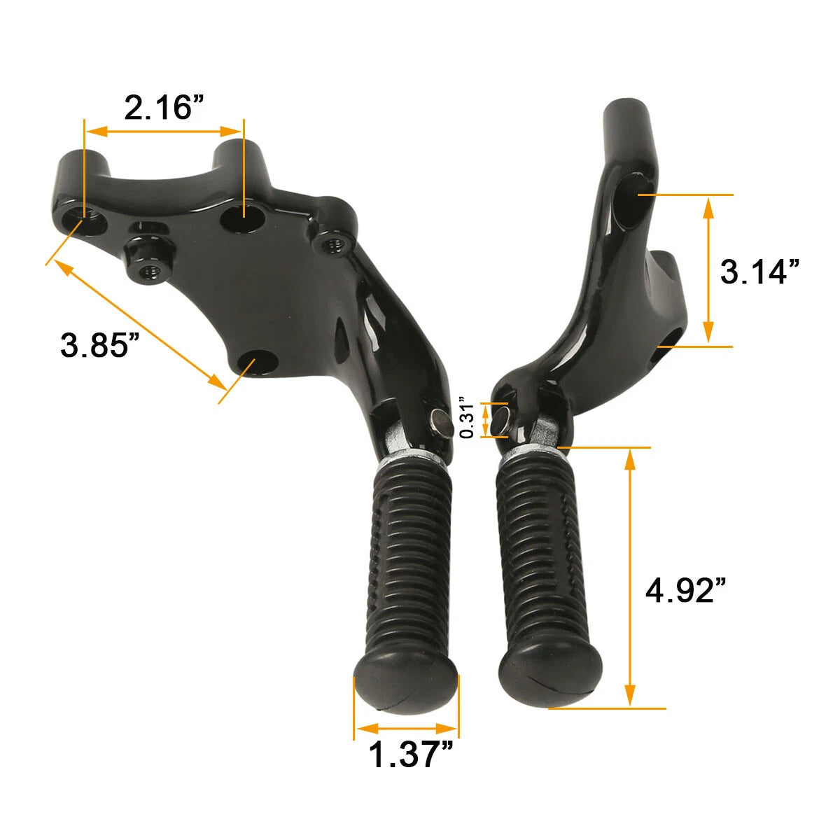 Rear Passenger Footpegs Mount Bracket for Harley Sportster XL883 XL1200 (2014–2022)