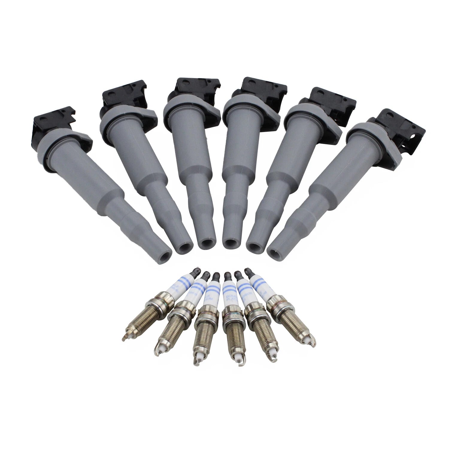 Set of 6 Ignition Coils & 6 Double Platinum Spark Plugs for BMW F30 F12