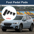 Set of 4 Foot Accelerator Pedal Covers for Subaru XV (2018–2021) Black