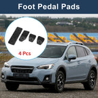 Set of 4 Foot Accelerator Pedal Covers for Subaru XV (2018–2021) Black