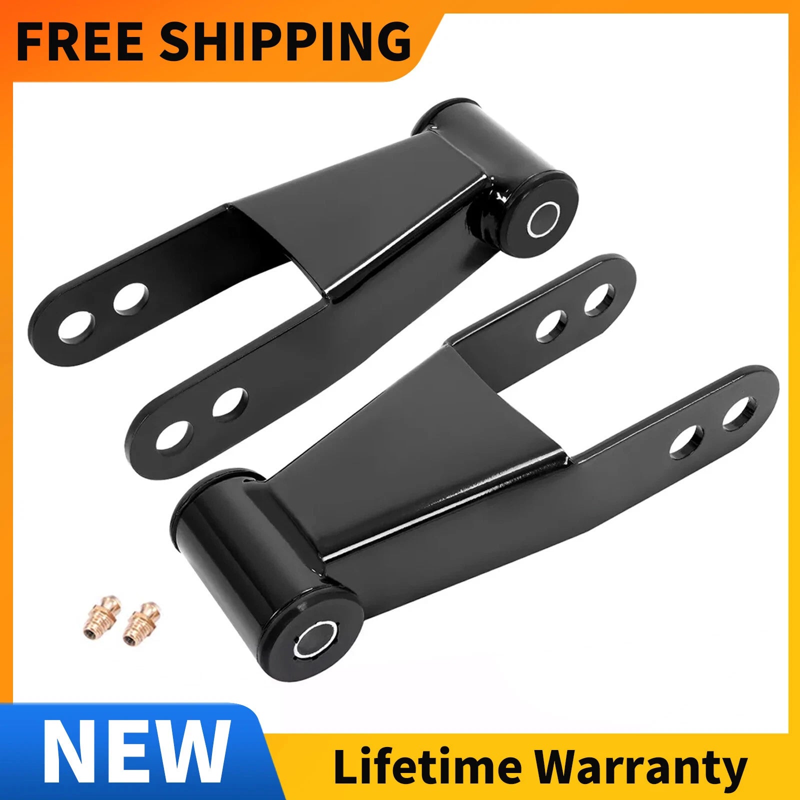 2" Rear Drop Shackles Lowering Kit for Chevy Silverado GMC Sierra 1500 (1988–2018)