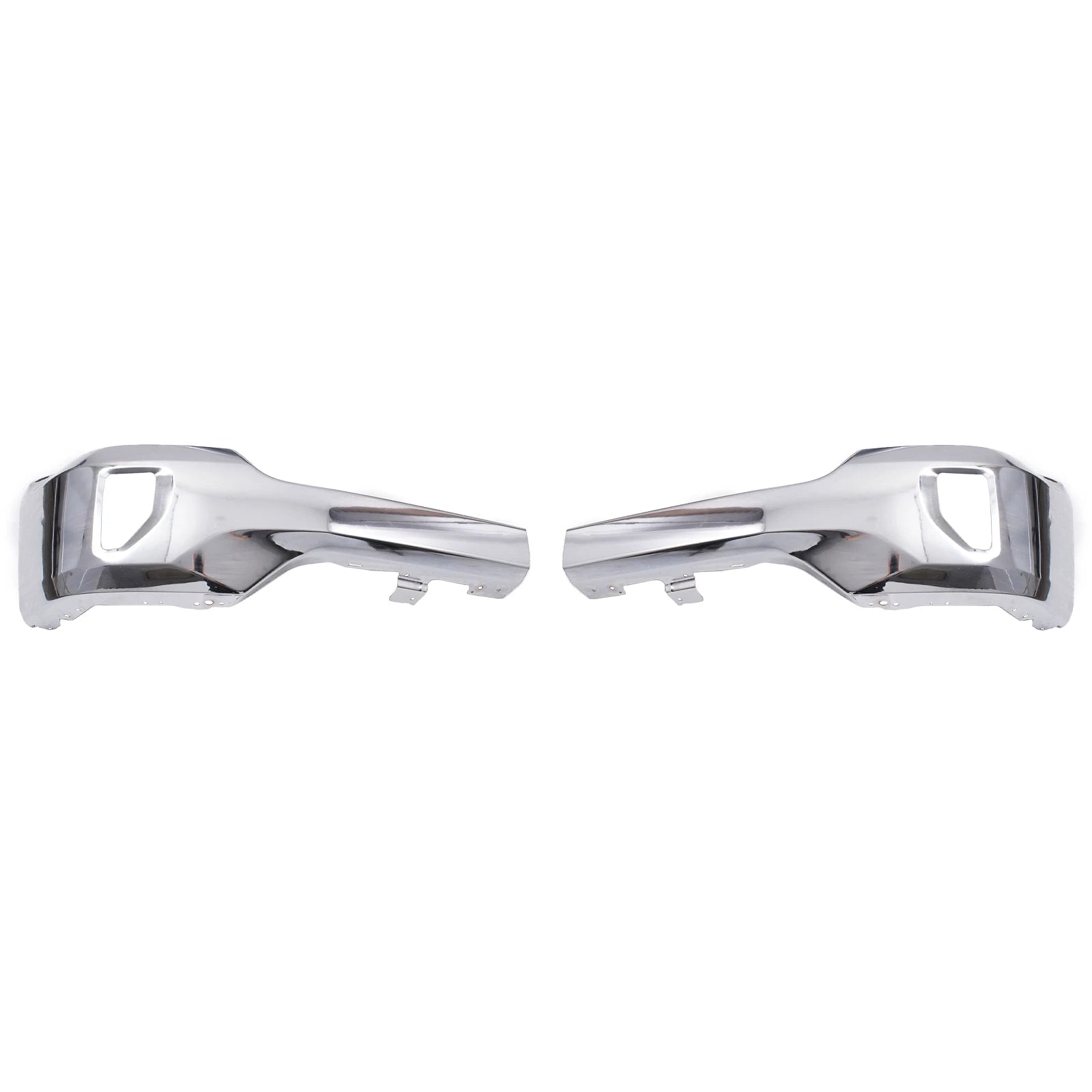 Front Bumper Face Bar for Chevy Silverado 1500 (2016–2019) W/ Fog Holes Chrome