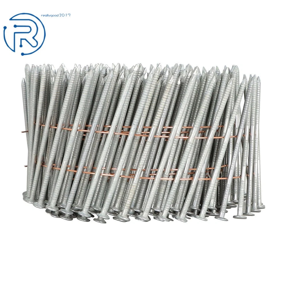 Set of 3600 Siding Nails 2-1/2" Full Round-Head Ring Shank