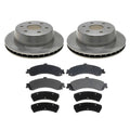 ACDelco Silver Rear Brake Kit 330mm Disc Rotors Pads for Tahoe Sierra Yukon (2007–2014)