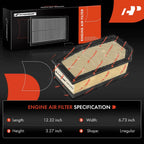 2X Engine Air Filter for Ford E-350 E-450 Super Duty (1990-2021)