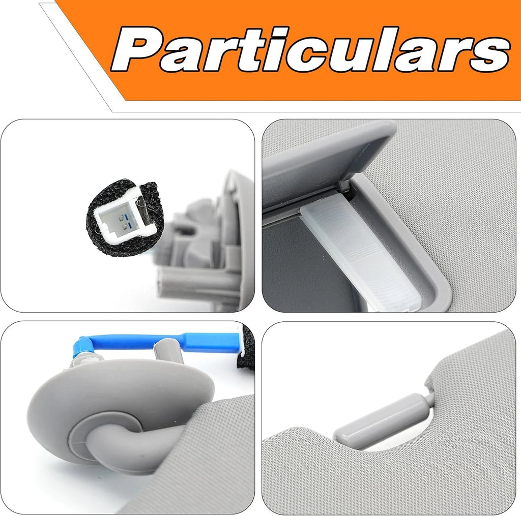 Left Driver Side Sun Visor with Mirror Light for Honda CR-V (2017–2022)