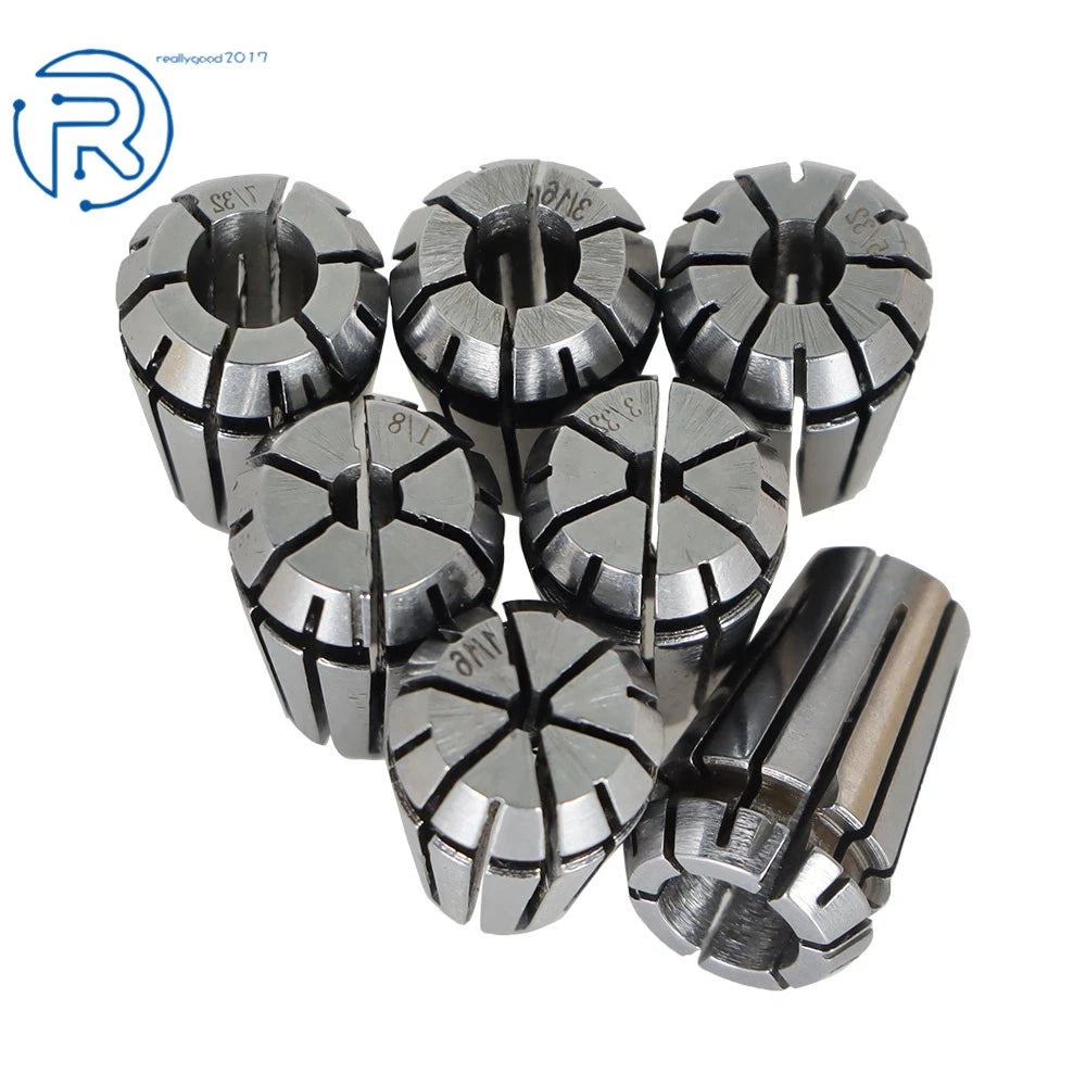 7Pcs ER11 Spring Collet Set for CNC Milling Lathe Engraving Machine