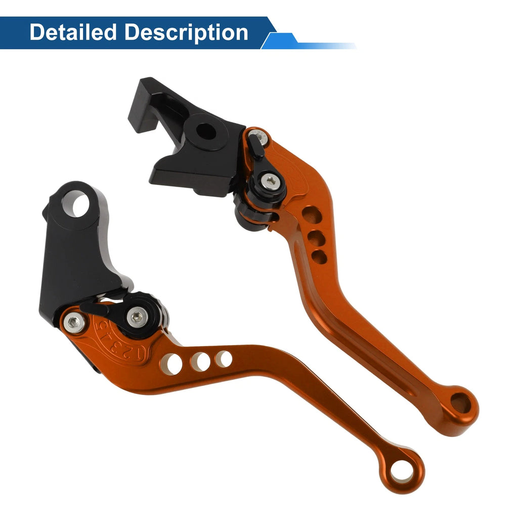Adjustable Short Brake Clutch Levers for Honda Fury/VTX1300CX (2009–2018) Orange