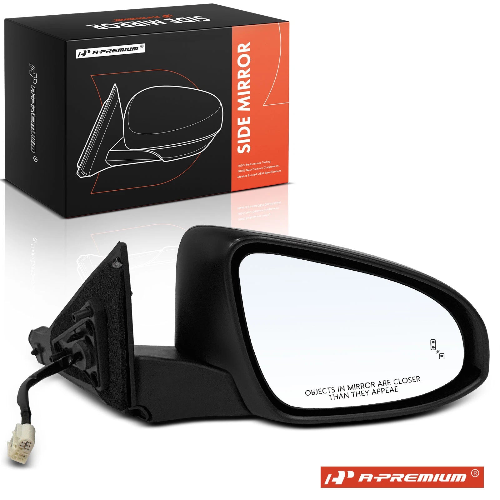Passenger Power Mirror with Power Fold Blind Spot for Toyota Camry (2016-2017)