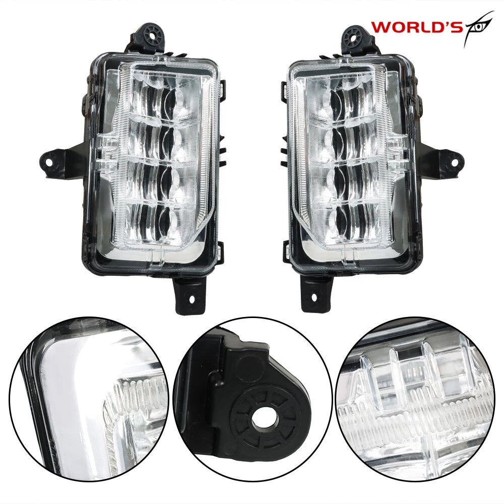 LED Fog Lights with Bezels for GMC Sierra 1500 AT4 Denali (2019–2022)